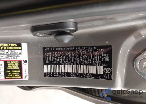 2016 Toyota Corolla Le из США, поврежденный, VIN 2T1BURHE8GC532887